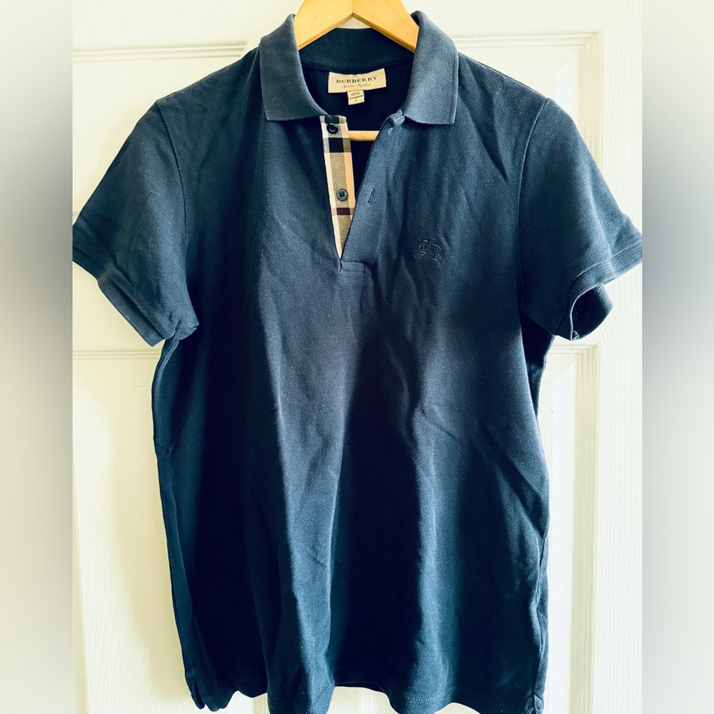 Burberry Men's Navy Polo Shirt